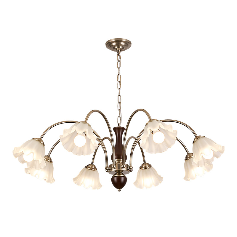 Lámpara de la sala de estar medieval retro americana lámpara de comedor luces de dormitorio sencillas luces de dormitorio residencial 021L