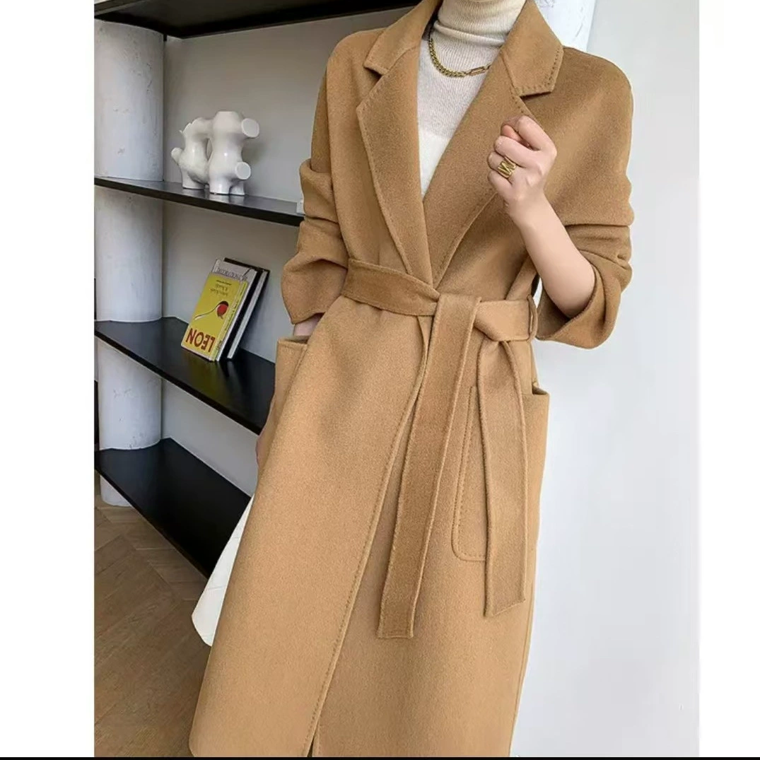 Новый серый шерстяной халат