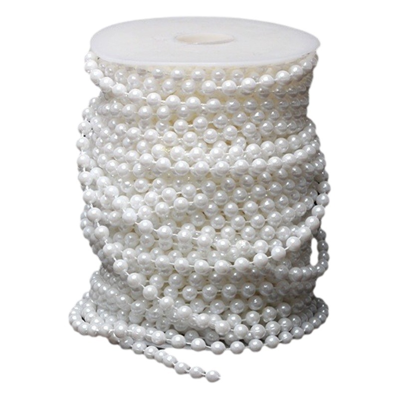 Ramo collar de cadena de perlas decoración de flores accesorios de boda con cuentas materiales hechos a mano de bricolaje materiales de tienda de flores florales