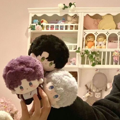 Loving and Deep Space Peripheral Cotton Teddy Bear Plush Keychain Figure Doll DIY Outfit Toy Gift Cute Mini