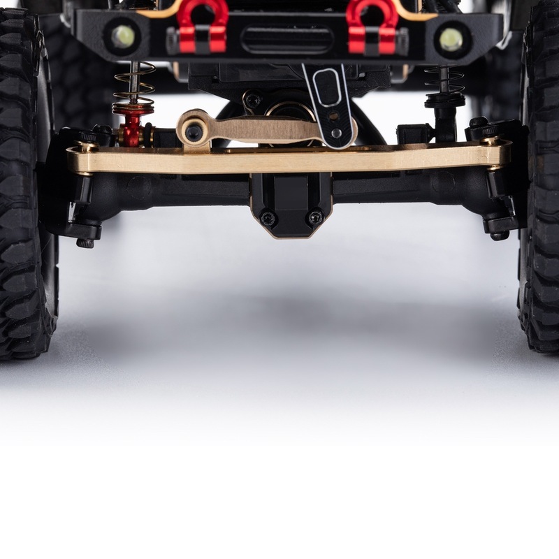 真鍮スタイリッシュなフロントとリアアクスルアルミディファレンシャルカバー、Axial SCX24 1/24 アップグレードパーツ用|undefined