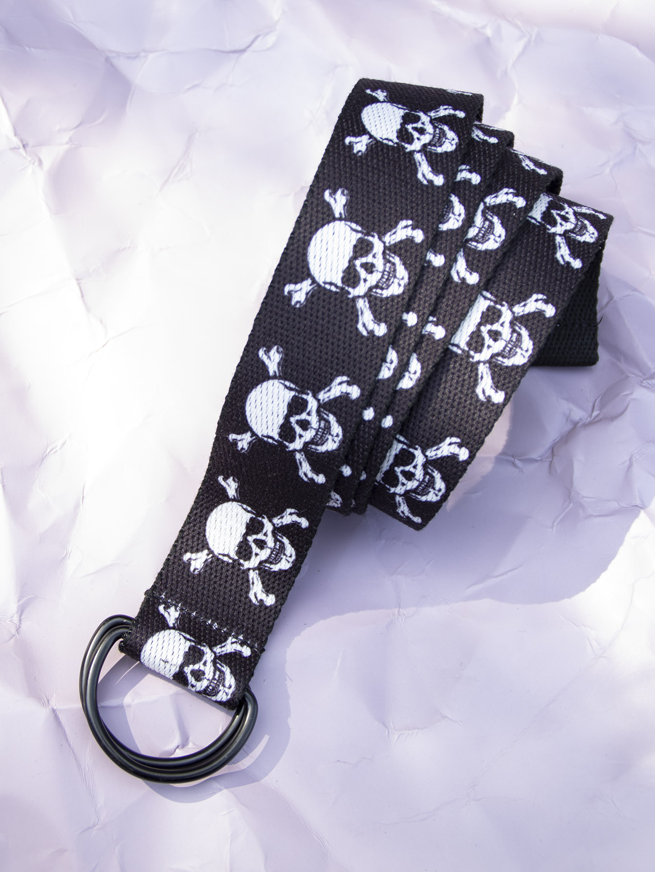 Hip-hop Skull Cloth Women's Woven Belts 1 Piece display picture 4