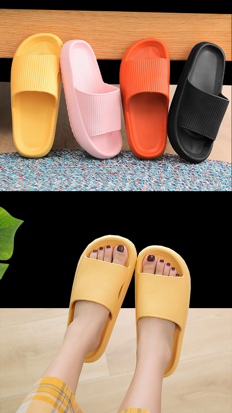 Super Comfortable Women's Slippers, Thick-soled Non-slip Eva Home_voghion.com
