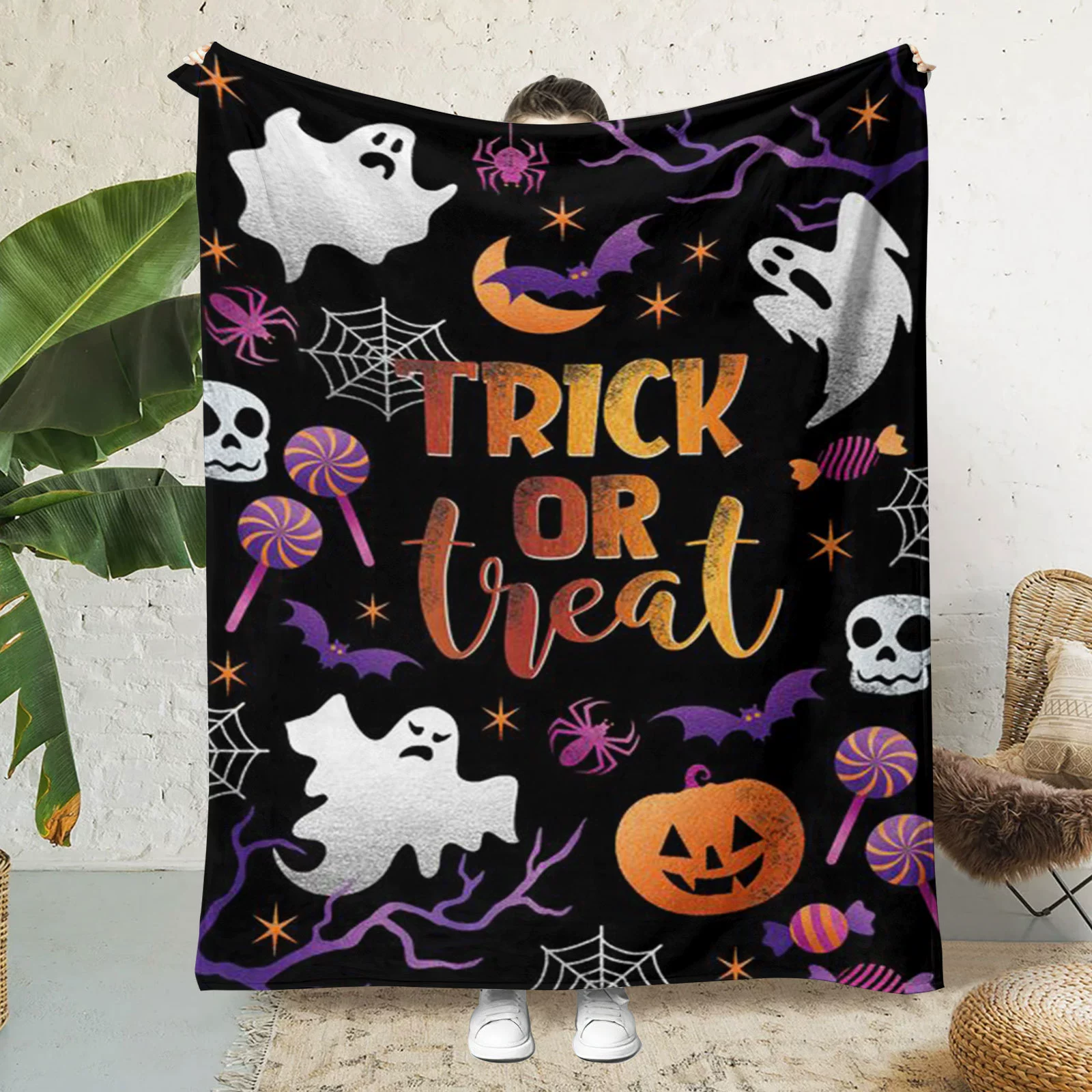 Flannel children's ghost duvet, (Cross-border trading), 3D, increased thickness