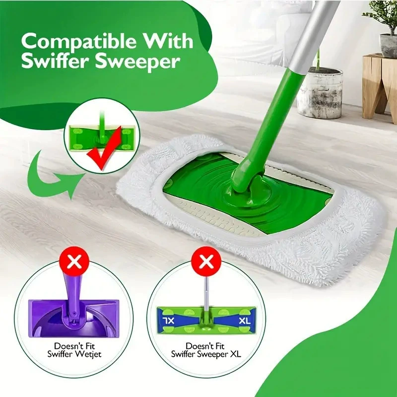 Домашняя швабра SWIFFER, замена тканевой насадки, замена швабры с таблетками на прицепе, замена пролитой воды для мытья