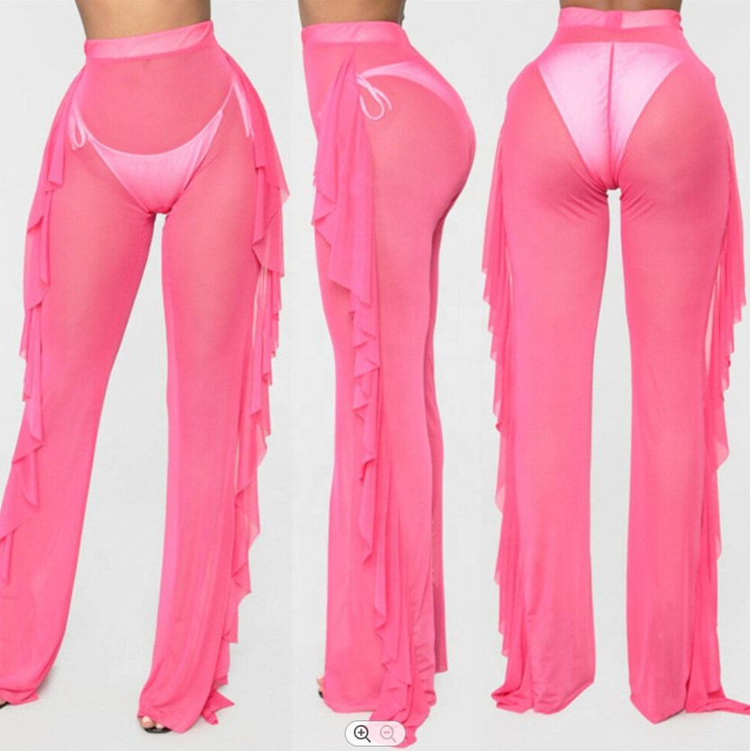 Slip snellenti estivi di alta qualità con bordo in pizzo per donna, multicolore, semitrasparenti, intimo da notte_voghion.com