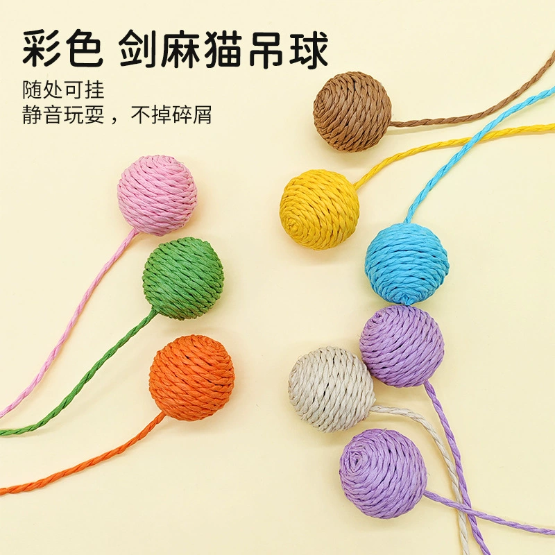 Новый стиль бумажный веревочный шарик кошка с хвостом