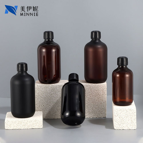 500ml PET plastic round shoulder hydrosol cap bottle shampoo bottle shower gel bottle cosmetic packaging material
