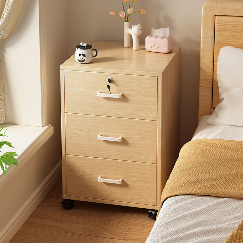 床头柜简约卧室家用床边收纳小柜子出租房用现代简易置物架