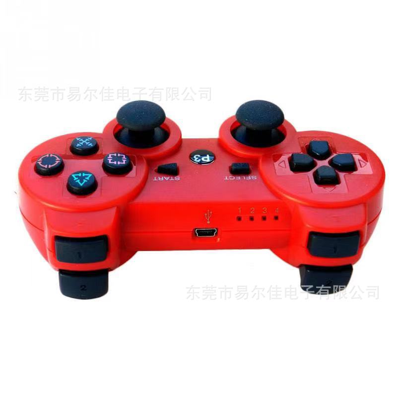 Mando de juego PS3 multicolor con botón universal de copo de nieve de doble vibración Bluetooth inalámbrico con mango P3 transfronterizo de fábrica