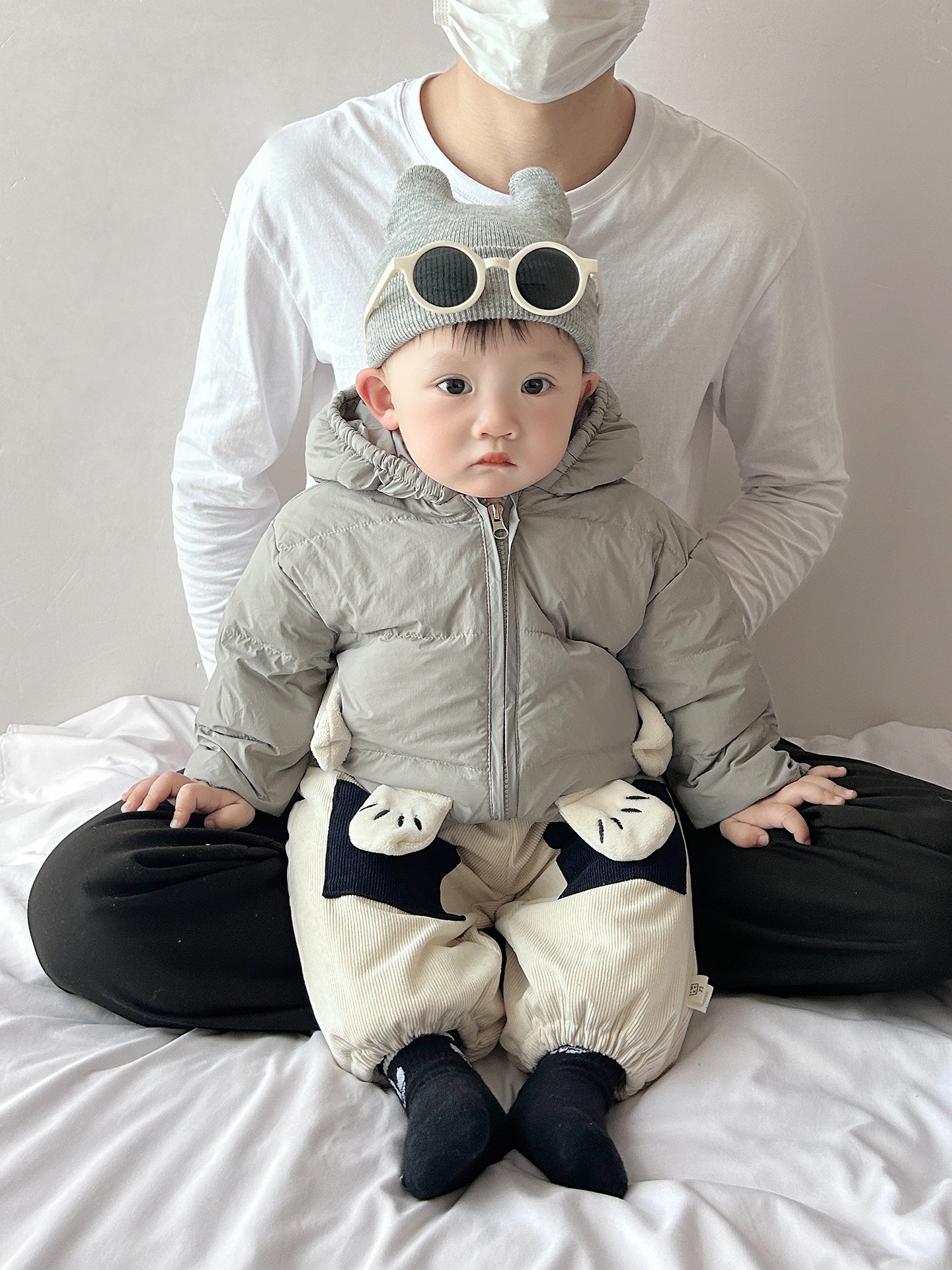Chaqueta de plumón para bebés invierno lindo bebé chaqueta de calentamiento blanco coreano nuevo niño super lindo ropa de invierno image 6