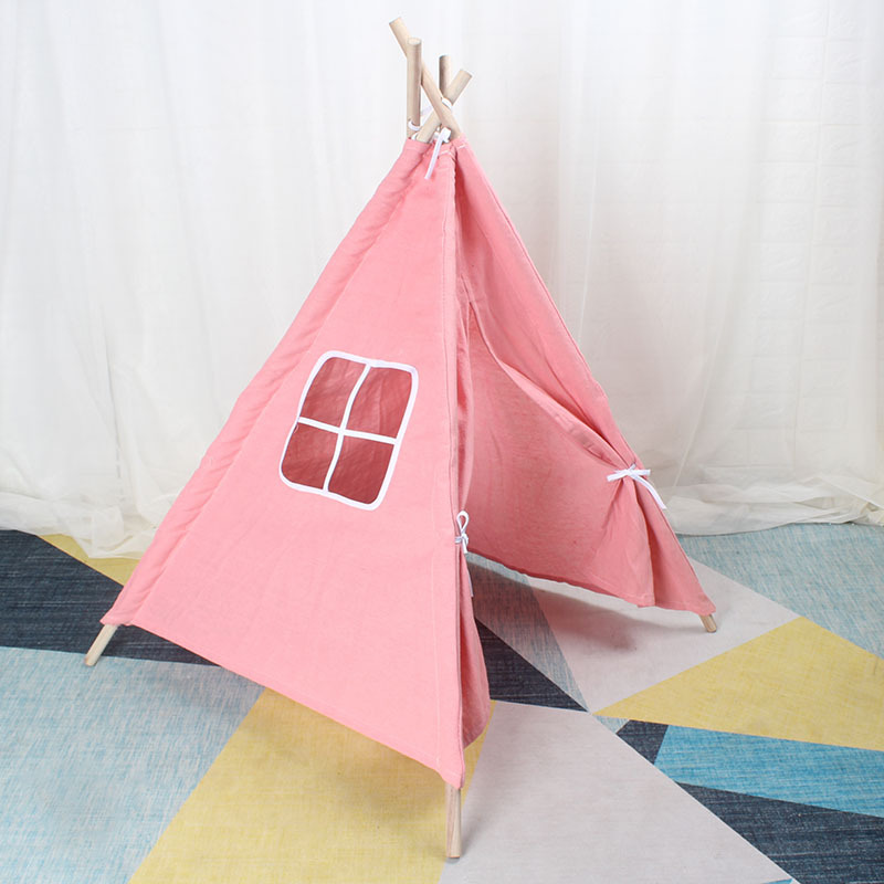 Tienda pequeña para Niños Accesorios de fotografía interior y exterior picnic bebé fiesta globo diseño hecho a mano triángulo tienda