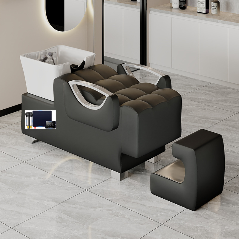 Plata media luna burbuja asiento negro + calentador de agua