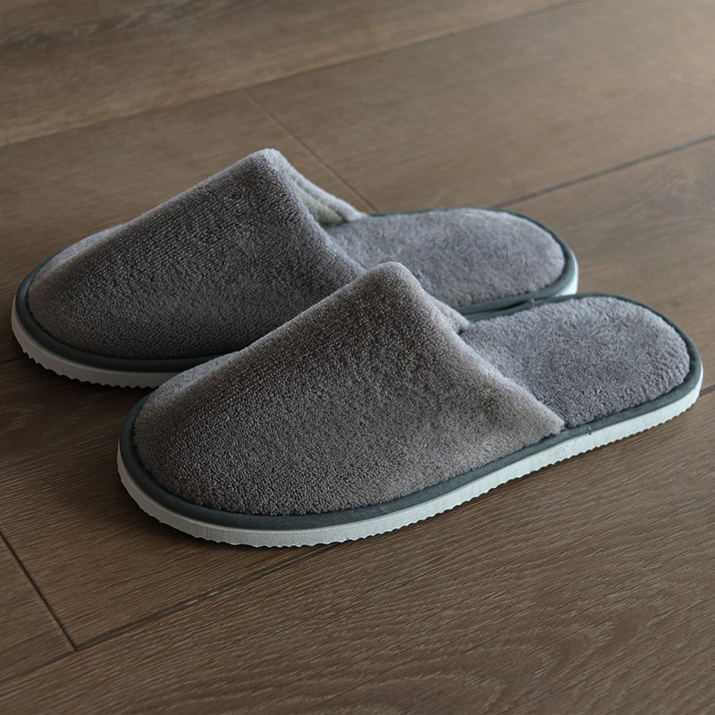Coral Fleece Hotel Hotel Thickened Non-Slip Slippers Beauty Salon Guest Room Supplies Disposable Slippers