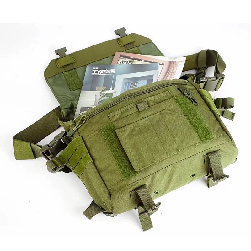 Tactics one-shoulder bag charging, handheld laptop