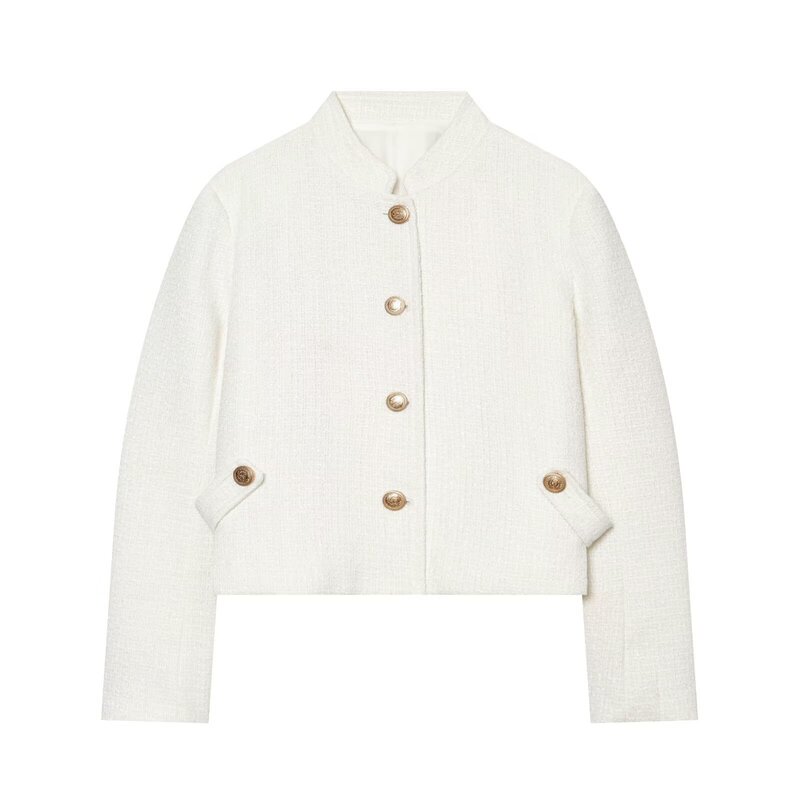 European and American women's fashion 2026 autumn/winter new collection: stylish, elegant, and casual short blazer with a structured silhouette 7220123