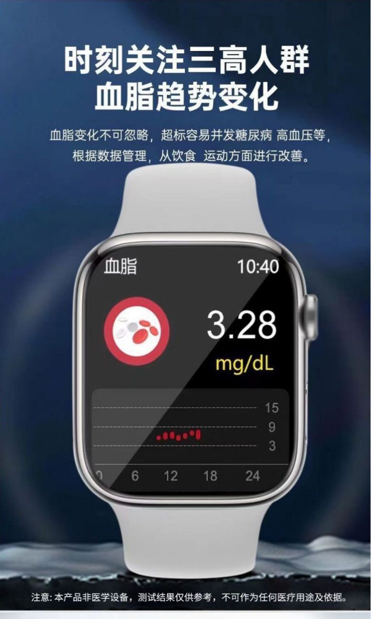 New high-precision real-time monitoring non-invasive blood sugar, blood pressure, heart rate and uric acid Huaqiangbei smart bracelet one-stop delivery Item Picture