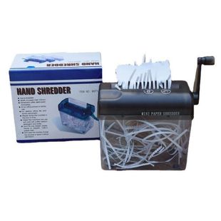 Portable Mini Home Manual A6 Shredder Small Office Silent Shredder Hand-Cranked Paper Shredder