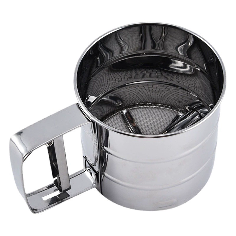 Трансграничный ручной стакан полуавтоматический мука сито из нержавеющей стали сито муки сито сахарной пудры сито сортировки сито для выпечки инструмент