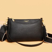 头层牛皮真皮包包新款2025女包单肩斜挎包时尚软皮百搭休闲妈妈包