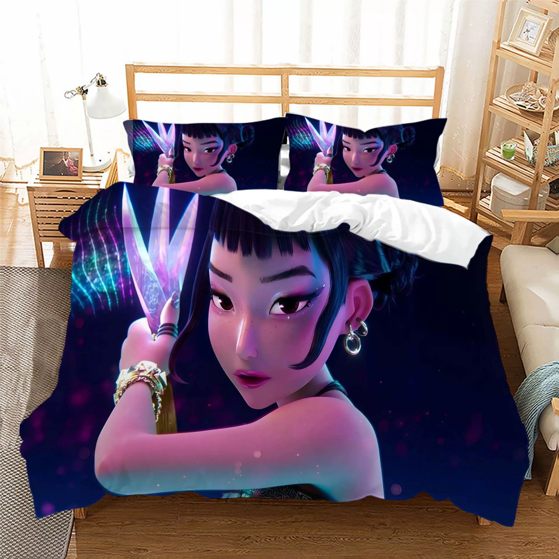 Duvet cover, pillowcase, set, Amazon, 3D, 3 piece set