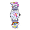 Cute children's watch, rainbow quartz watch strap for boys and girls