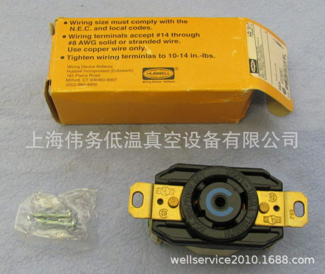 Hubbell Twist-Lock/US Socket-Type HBL2810 - 30A - 120/208V
