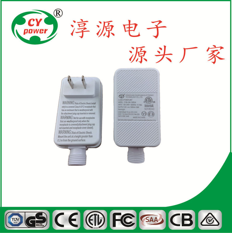 Outdoor Eaves Light Power Supply 24V1.5A Outdoor Light String Light Bar Transformer Us Standard Level 6 Energy-Saving Waterproof Power Supply Outdoor Eaves Light Power Supply 24V1.5A Outdoor Light String Light Bar Transformer Us Standard Level 6 Energy-Saving Waterproof Power Supply