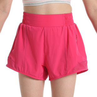 2-in-1 Sports Mesh Splicing Fake Two-Piece Sports Skirt, Feminine Casual Anti-Exposure Culottes Fitness Wear Summer