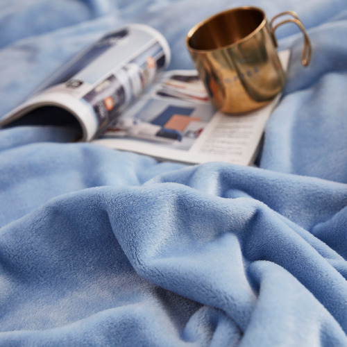 Factory direct supply of new plain milk velvet throw blanket solid color Beibei velvet blanket multi-purpose blanket gift winter bed quilt