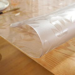 コスモスのテーブルマットpvc透明ソフトガラス高級防油防水防熱無洗茶何玲格テーブルクロス