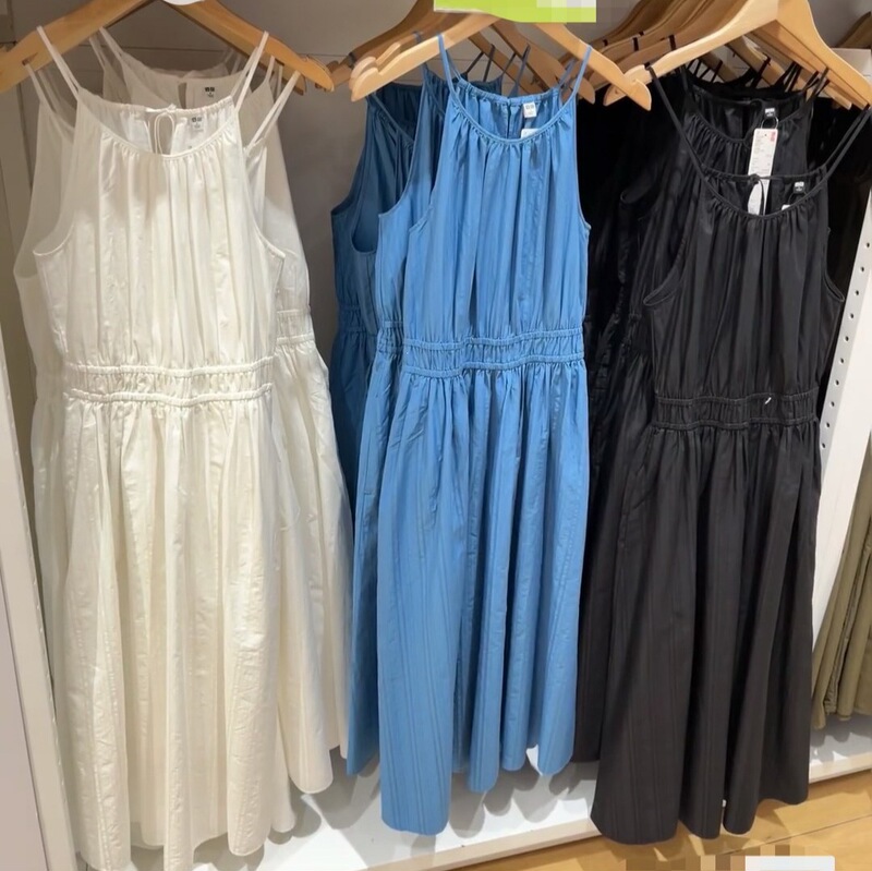Women's Halter Neck Waist-Cinching Sleeveless Slimming Suspender Dress Beach Vacation Long Dress 477316 474059 Women's Halter Neck Waist-Cinching Sleeveless Slimming Suspender Dress Beach Vacation Long Dress 477316 474059