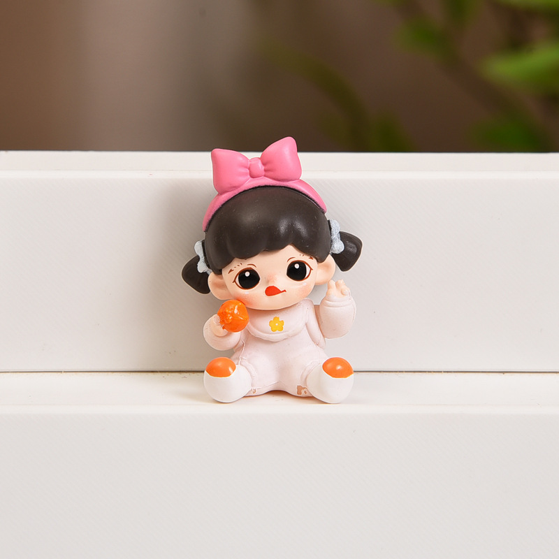 バブルマートシスターシリーズかわいいベビーフィギュアブラインドボックスおもちゃ diy 携帯電話チェーンキーホルダージュエリーペンダント|undefined