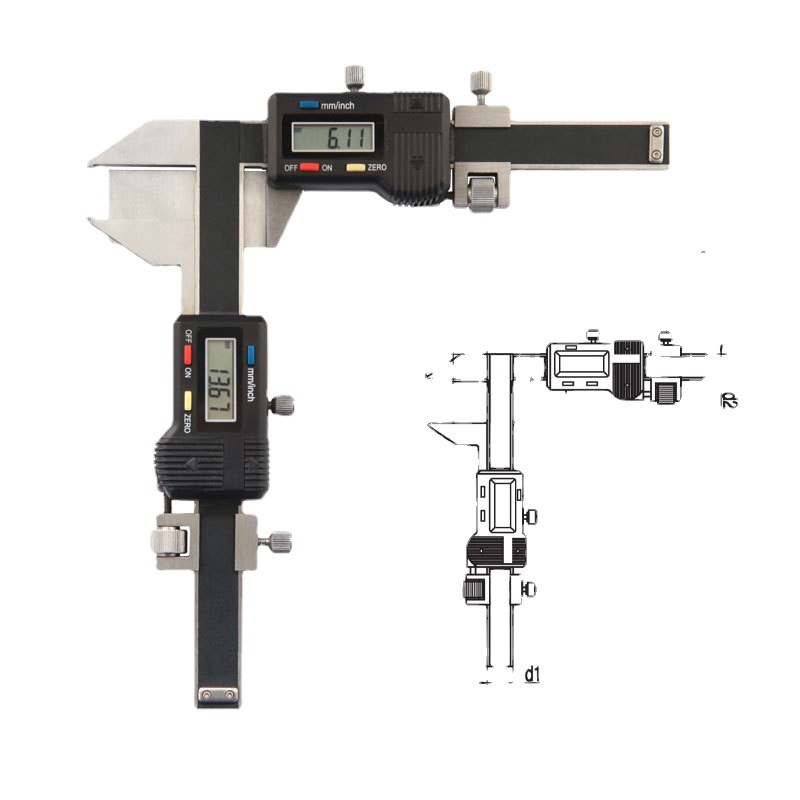 批发代理 桂林广陆齿厚数显卡尺 1-25 1-118-171齿厚卡尺现货