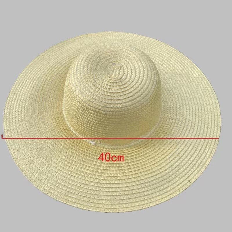 Straw Hat with Large Brim for Sun Protection, Used by Farmers for Painting, Outdoor Pastoral, Plastic Woven Printing, Printable Advertising Slogan