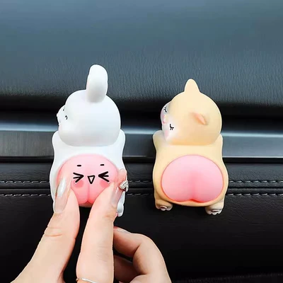 Car ornaments: ornaments cute cartoon animal doll
