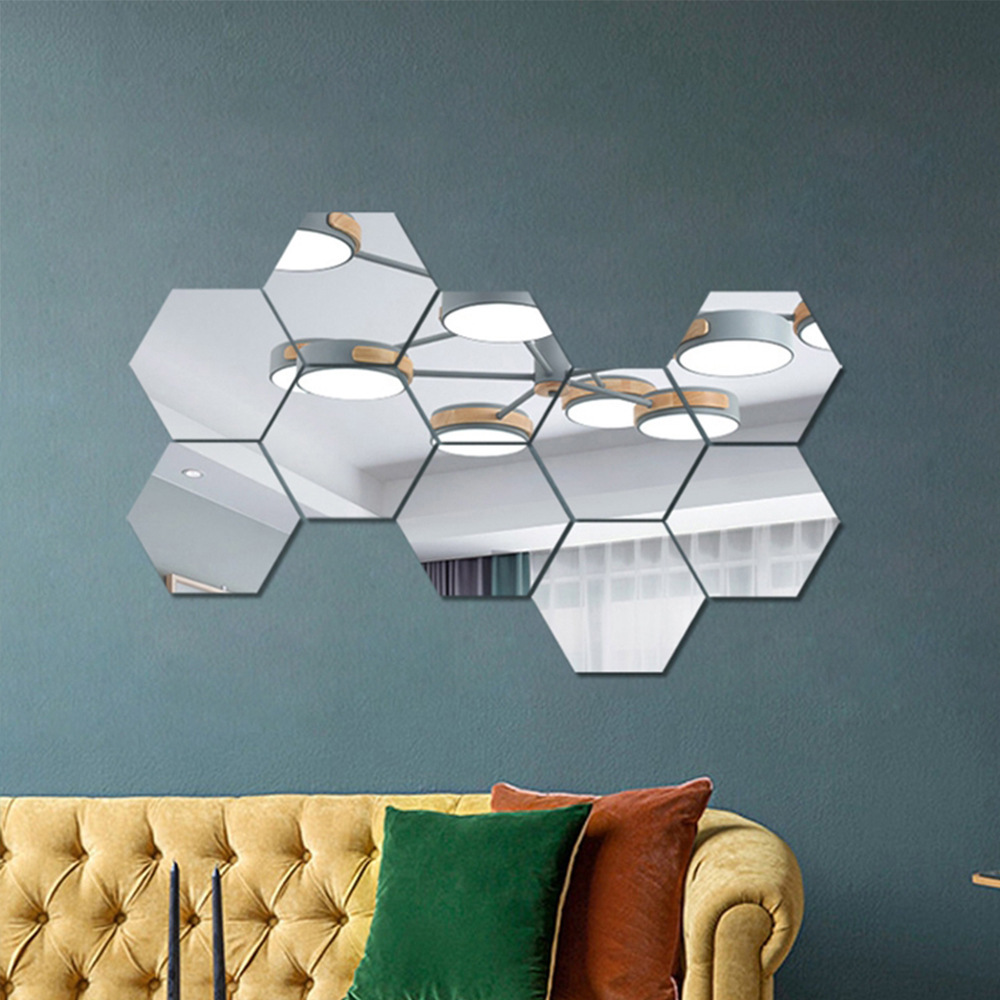 3d Acrylic Mirror Wall Stickers Creative Waterproof Decor_voghion.com