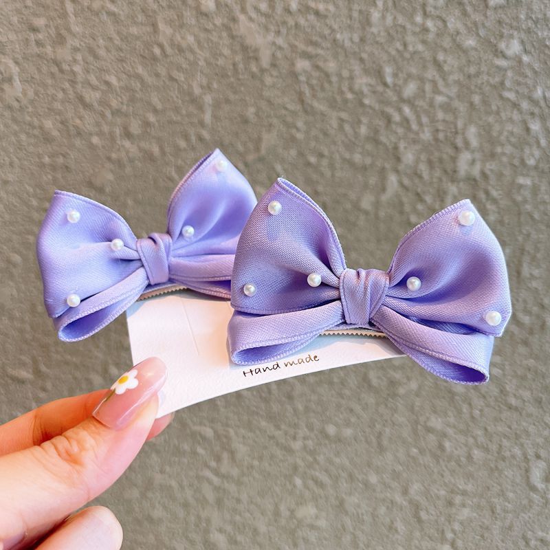 Bow Knot Pattern Kid'S Cute Bow Knot Cloth Hair Clip