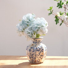 仿真花春5叉绣球花家居装饰酒店软装餐桌花跨境热销插花花材假花