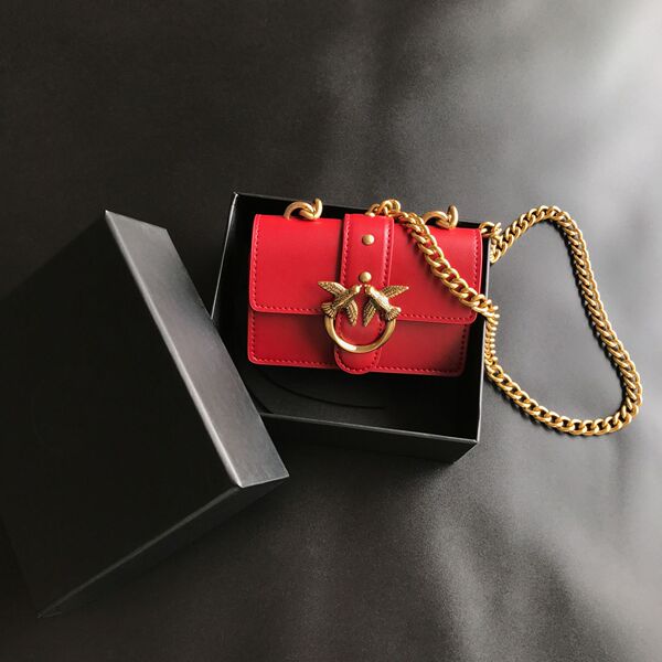 Small classic lipstick on chain