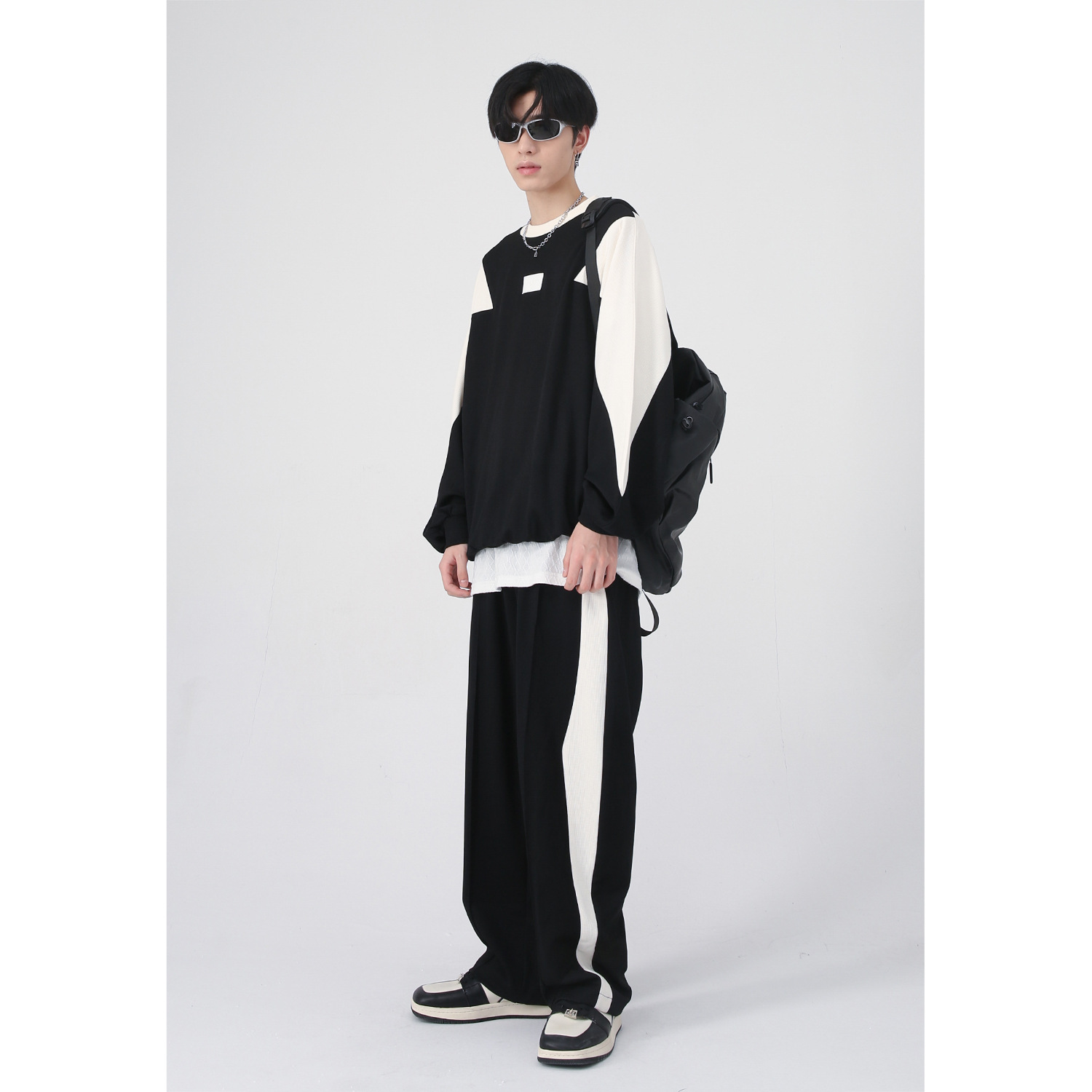 Mtlclothes ropa de Hombre | 2022 otoño nuevo coreano traje deportivo casual hombres y mujeres moda ins costura