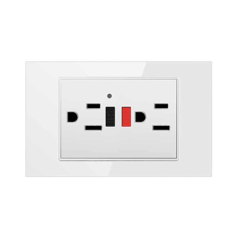 Enchufe de protección contra fugas estándar estadounidense GFCI 118 tipo 15A, 110-250V