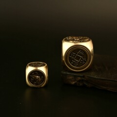 黃銅立體六面四神獸轉錢 解壓魔方手把件銅工藝品 辦公室客廳擺件