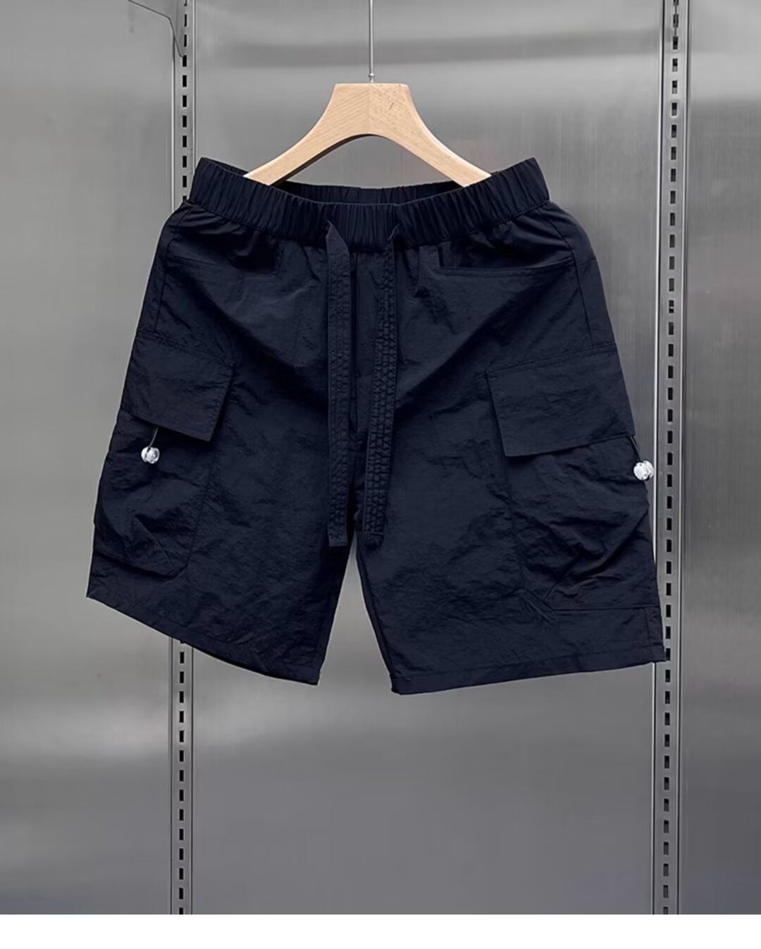 Ultra-Lightweight Men's Quick-Dry Cargo Shorts - Breathable Casual Athletic Shorts With Multiple Pockets For Summer, Beach, And Outdoor Activities_viptrois.com