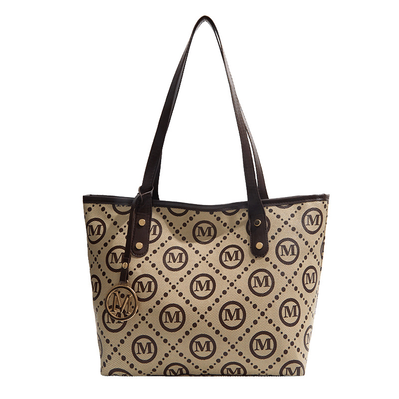 2026 nuevo retro de gran capacidad bolso de mujer de moda viaje bolsa de hombro bolso de mano letras impresa bolsa comodo