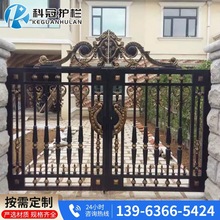 别墅大门按需定 做庭院门锌合金铸铝铝板雕刻铜门支持来图制作