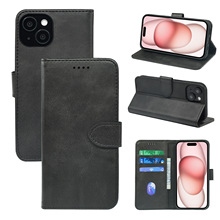 适用小米Xiaomi 14T/13Pro小牛皮前扣手机皮套小米14手机壳带支架