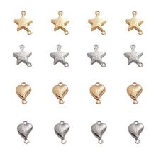 合金双吊爱心五角星磁力扣配件连接扣diy手工项链扣手链扣材料