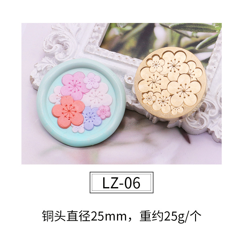 Cabeza de sello de pintura de fuego cabeza de cobre de planta verde patrón confeccionado sobre sellado cera sello de pintura de fuego Cabeza Fábrica al por mayor