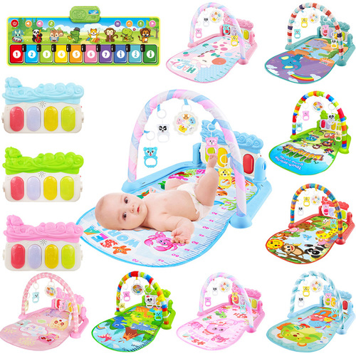 Cross-border hot selling baby pedal toy baby music fitness stand newborn 0-1 year old fitness equipment